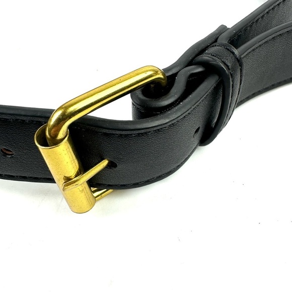 Geestock Black Fanny Packs Faux Leather Waist Bags Waterproof Belt Bag Brand New - Picture 3 of 7